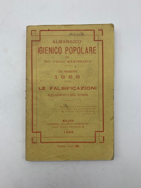 Almanacco igienico popolare. Le falsificazioni degli alimenti e delle bevande